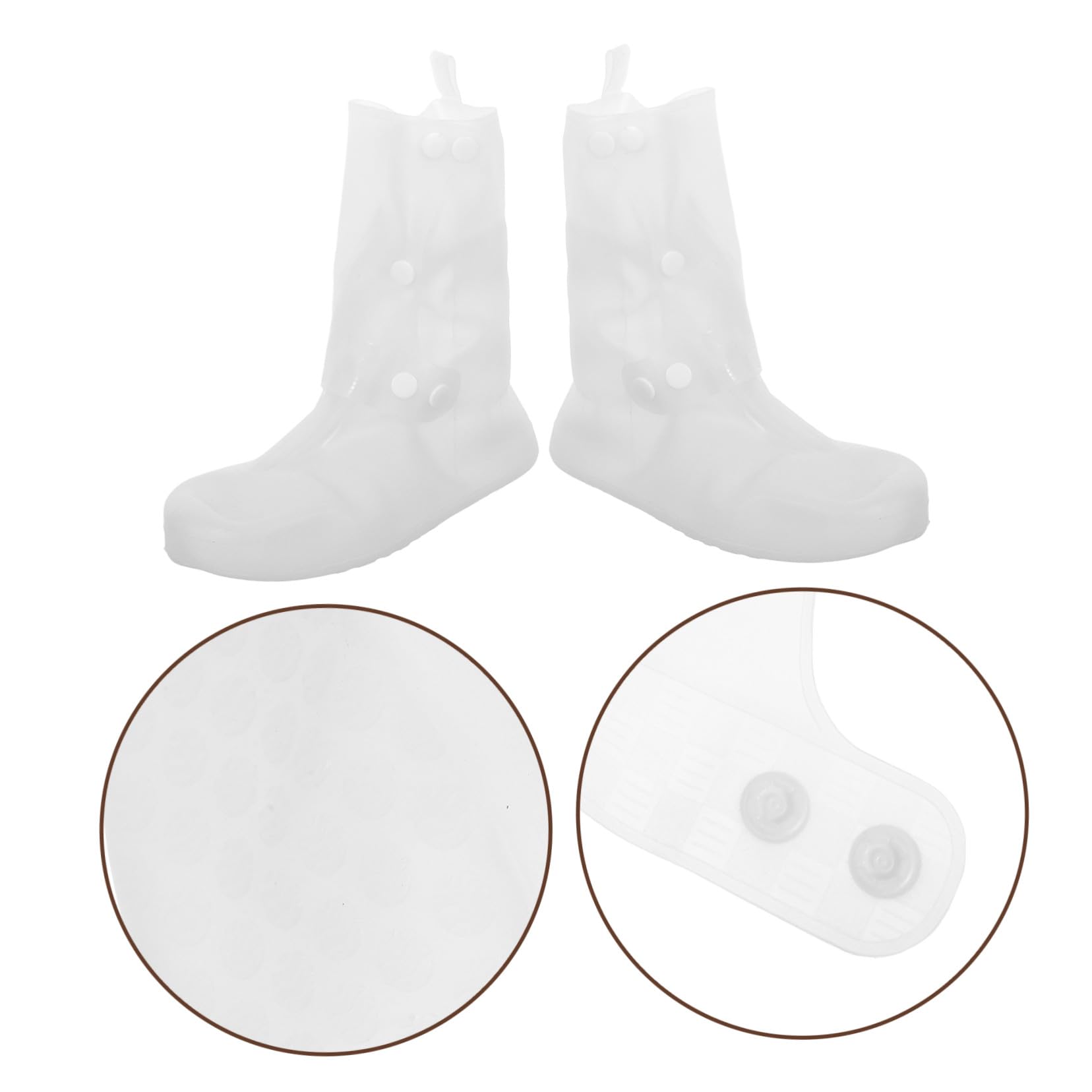 Holibanna 2 Pares De Fundas Impermeables Para Zapatos De Lluvia Para Hombre Antideslizantes Para Mujer Impermeables De Pvc Color