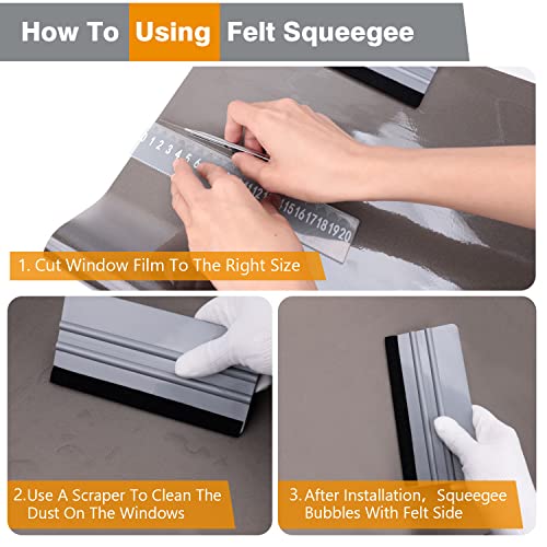 Película de privacidad para ventana Esmerilada blanca 17.5" x 6.5 pies miniatura 7