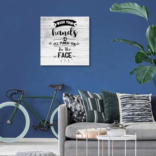 Lienzo con refranes positivos en inglés y diseño moderno listo para colgar en el hogar 6