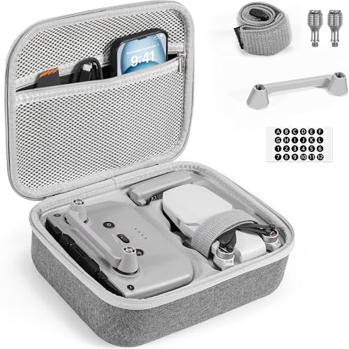 Carrying Case for DJI Mini 4K/Mini 2 SE Accessories Kit 5-in-1 Hard Travle Storage Bag Includes 1 Pair of Rocker Joystick Protector Propeller Holder& Digital Sticker
