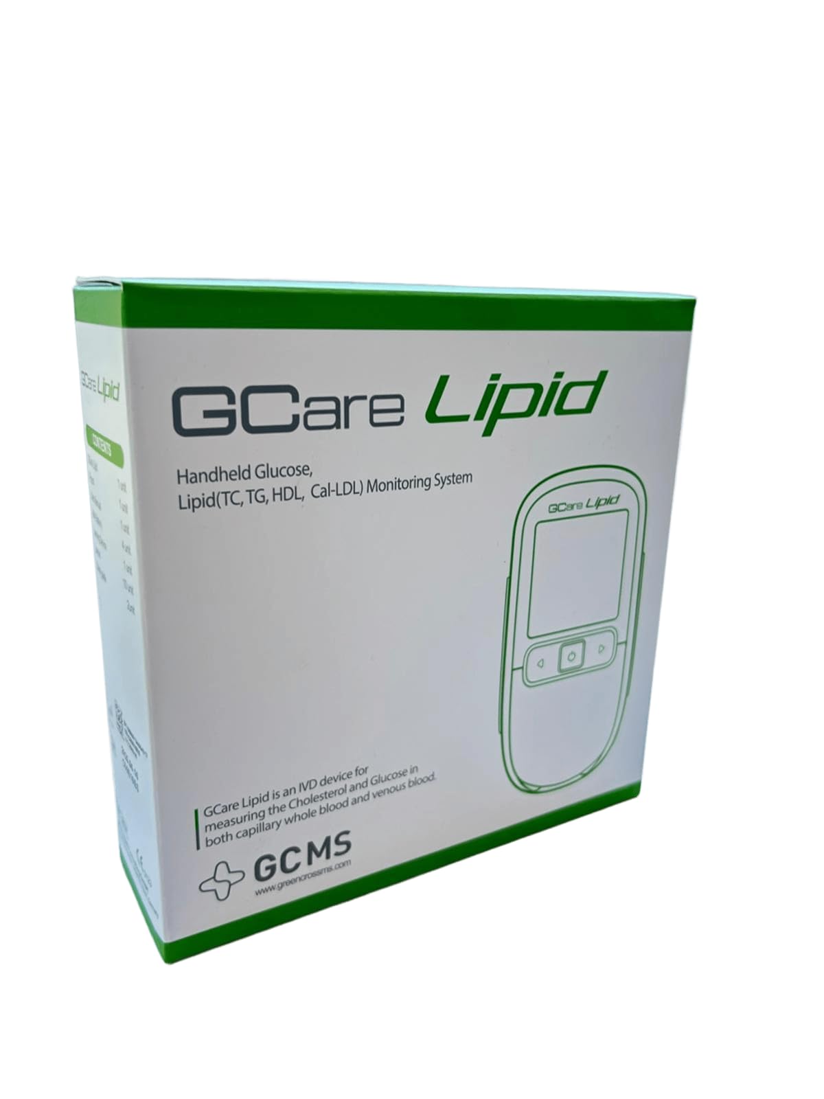 GCMS GCare Lipid Sistema Portatile di Monitoraggio Glucosio e Lipidi (TC, TG, HDL, Cal-LDL)