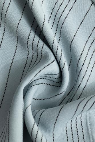 Image of SNITCH Men Casual Shirt | Slim Fit Full Sleeve Spread Collar Vertical Stripe Design | Premium Rayon Blend & Textured Fabric for College & Everyday Wear