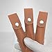 6Pcs PU Leather Tweezers Storage Bag Empty Single Tweezer Carry Bag Sleeve Pouch Travel Case for Eyelash Extension Tweezers, Eyebrow Tweezer, Brown