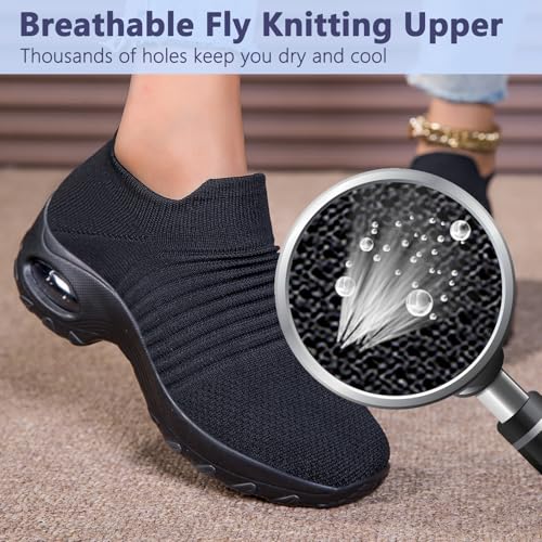 Non Slip Work Shoes Women, Walking Shoes Women, Work Gym Nurse Mesh Casual Fashion Sneakers Comfort Breathable Lightweight2