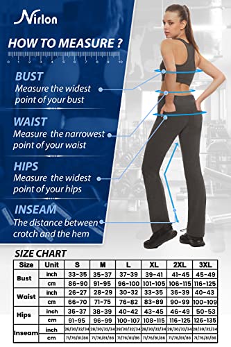 Nirlon Yoga Pants With Pockets - Yoga Pants With Pockets For Women Soft & Breathable Leggings With Pockets Regular & Plus Size Workout Leggings With Pockets (M 32" Inseam, Charcoal) #TOP6