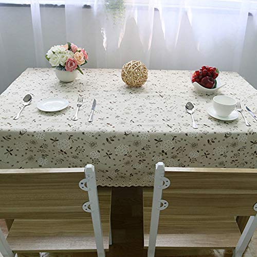 Couverture moderne beige en coton pour masquer les tables usées facilement - 2