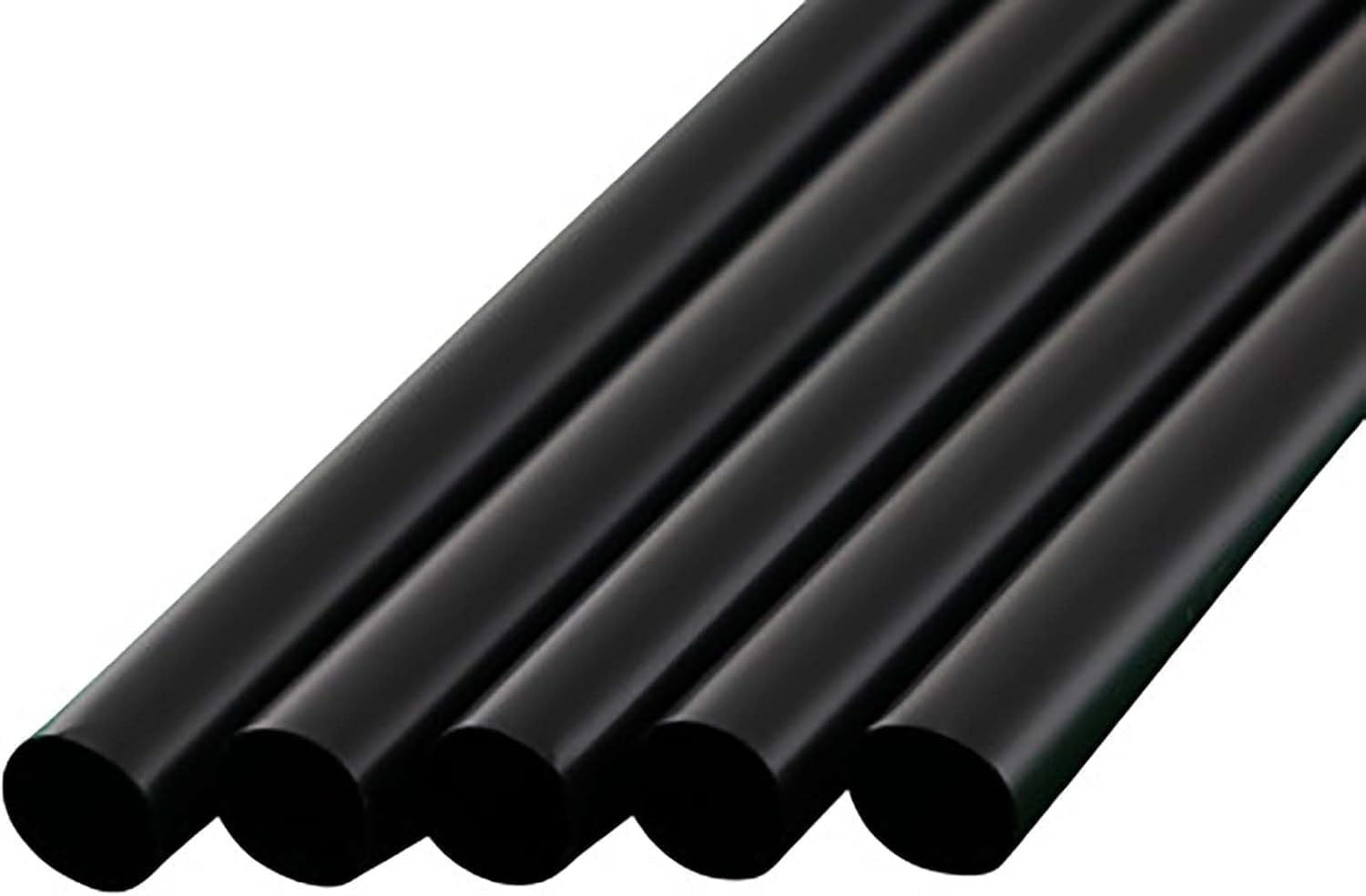 Shibase Industrial 758 Straw Straw, Straight Film Packaging, 250 Straws, Approx. φ0.3 x 8.3 inches (8 x 21 cm) (1 Bottle), Made in Japan, Black