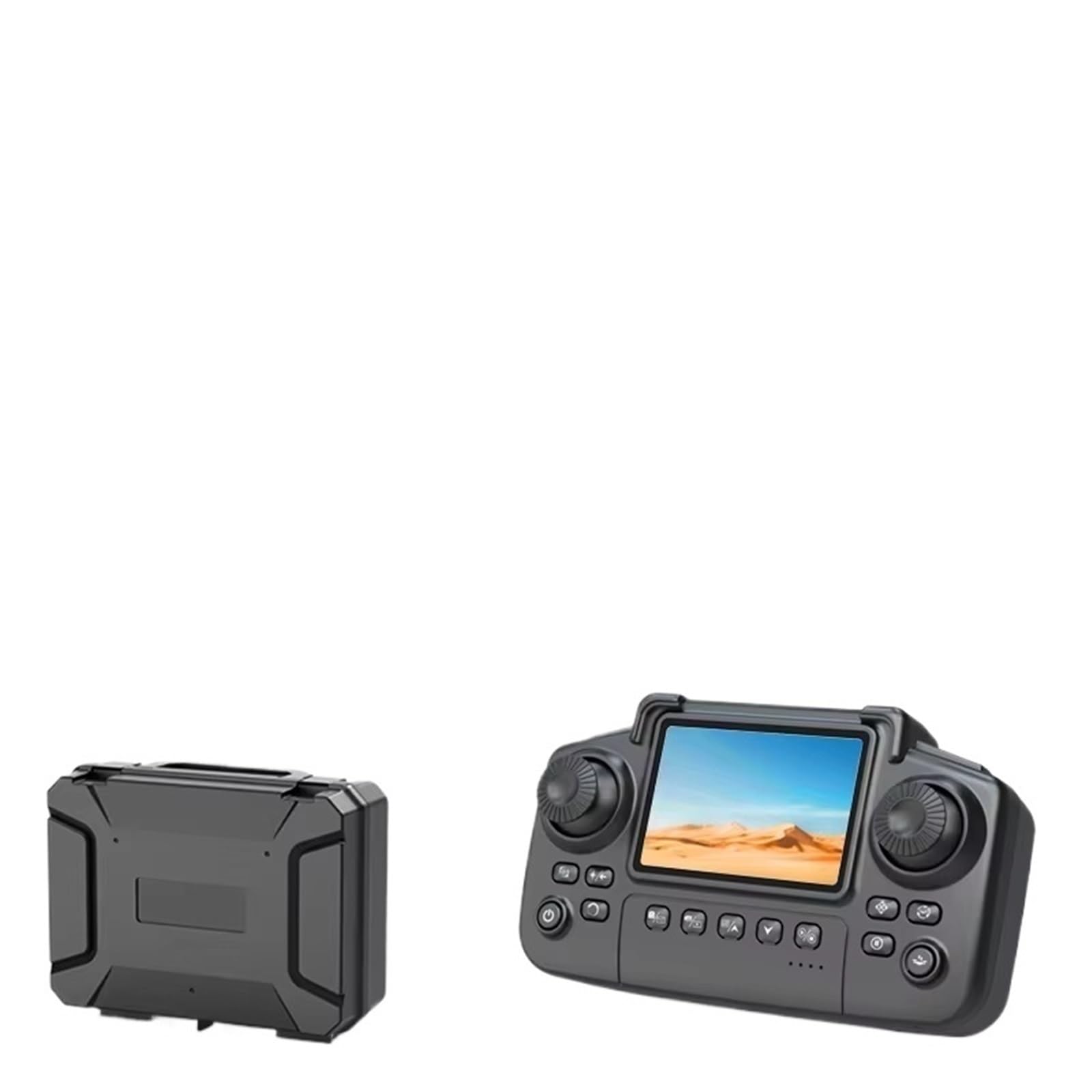 Dron De Fotografía Aérea HD Con Cámara Dual 4K Y Pantalla, Cuadricóptero RC Plegable For Uso En Exteriores
