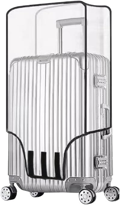 Clear Suitcase Cover - 20 22 24 26 28 30 Inch Suitcase Covers - PVC Waterproof Luggage Cover - Top and Side Handle Gap Suitcase Protector (28 Inch) image 5