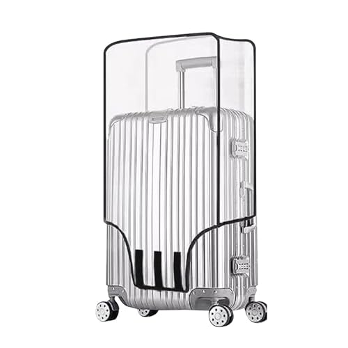 Clear Suitcase Cover - 20 22 24 26 28 30 Inch Suitcase Covers - PVC Waterproof Luggage Cover - Top and Side Handle Gap Suitcase Protector (26 Inch)