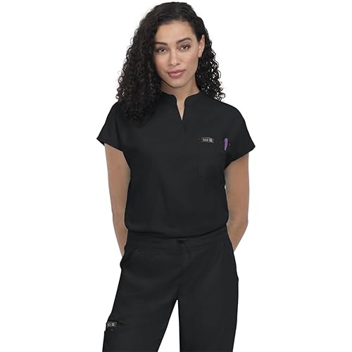 KOI Basics Ari Women's 1-Pocket Stretch Tuck-in Scrub Top