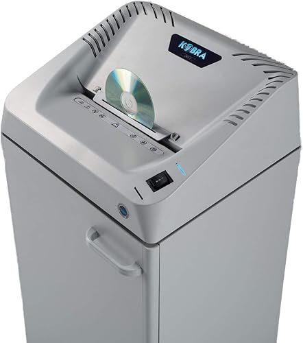 Miniatura 2 de Kobra Trituradora de corte cruzado con engrasador automático C4 240.1; capacidad de trituración de 15 a 17 hojas por pasada; acepta papeles con