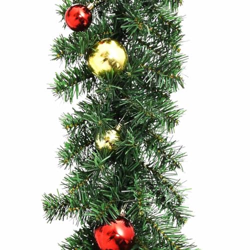 Guirnalda de Navidad de 5m con 75 luces LED para decorar tu chimenea y barandilla 5