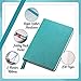 Scrivwell Dotted A5 Hardcover Notebook - 208 Dotted Pages with elastic band, two ribbon page markers, 120 GSM paper, pocket folder - great for bullet journaling - Teal