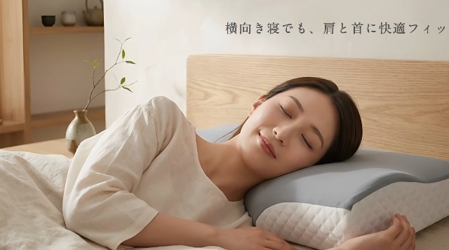 枕 首が痛くならない 人気 安眠枕 首肩フィット 枕 低反発 まくら、人体工学ネックサポート枕、横向き寝・背中寝・腹寝向け低反発枕 Sunrising Bedding 低反発枕 横向き寝 首肩フィット