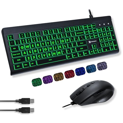 Clavier grande lettre et souris X9 Performance, le cadeau utile pour le confort des seniors