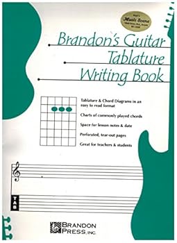 Paperback Brandon's Guitar Tablature Writing Book