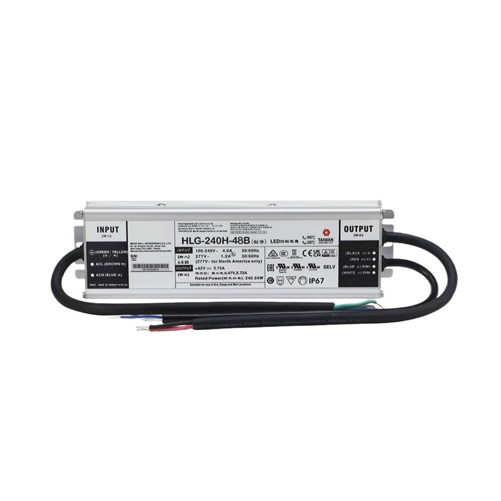 SWEWDSQG HLG-240H-12A/15A/24A/30A/36A/42A/48A/54A B Switching Power Supply Constant Current Driver(HLG-240H-24A)