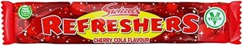 Refreshers Cherry Cola Chew Bars 24 Pack Box of Classic Retro Sweets Fizzy Sherbet-Filled Cherry & Cola Flavour Chewy Bars Nostalgic Candy Treat, Vegetarian-Friendly, For Gifting, Sharing & Parties
