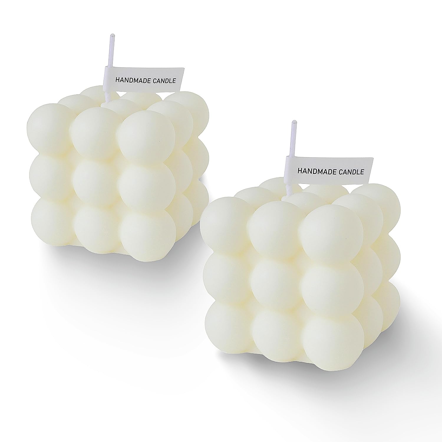 Scented Candles 2pcs Handmade Soy Wax Bubble Cube Candles Ideal |  Desertcart Seychelles, image size:1500x1500