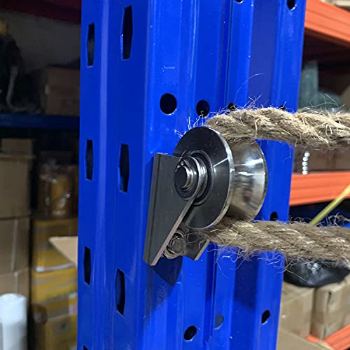 Heyous DOSSTRP-UT-1 Detachable Oblique Stainless Steel U-Type Groove Sliding Wheel Roller Track Rail Fixed Pulley thumb #5