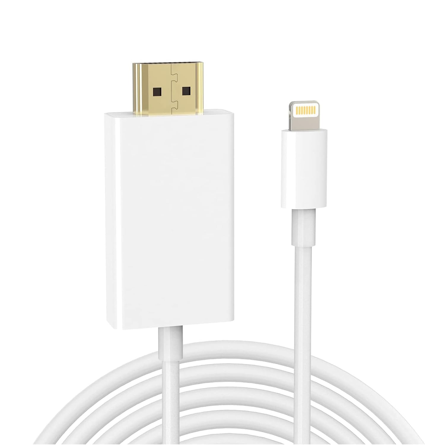 YellowCult Lightning to HDMI adapter, HDMI cable for iphone 1080P Sync Screen Connector Connect on TV Monitor Projector at Home Office, NO Need Power Supply for iPhone14, 13, 12,11 pro max iPad-image-28