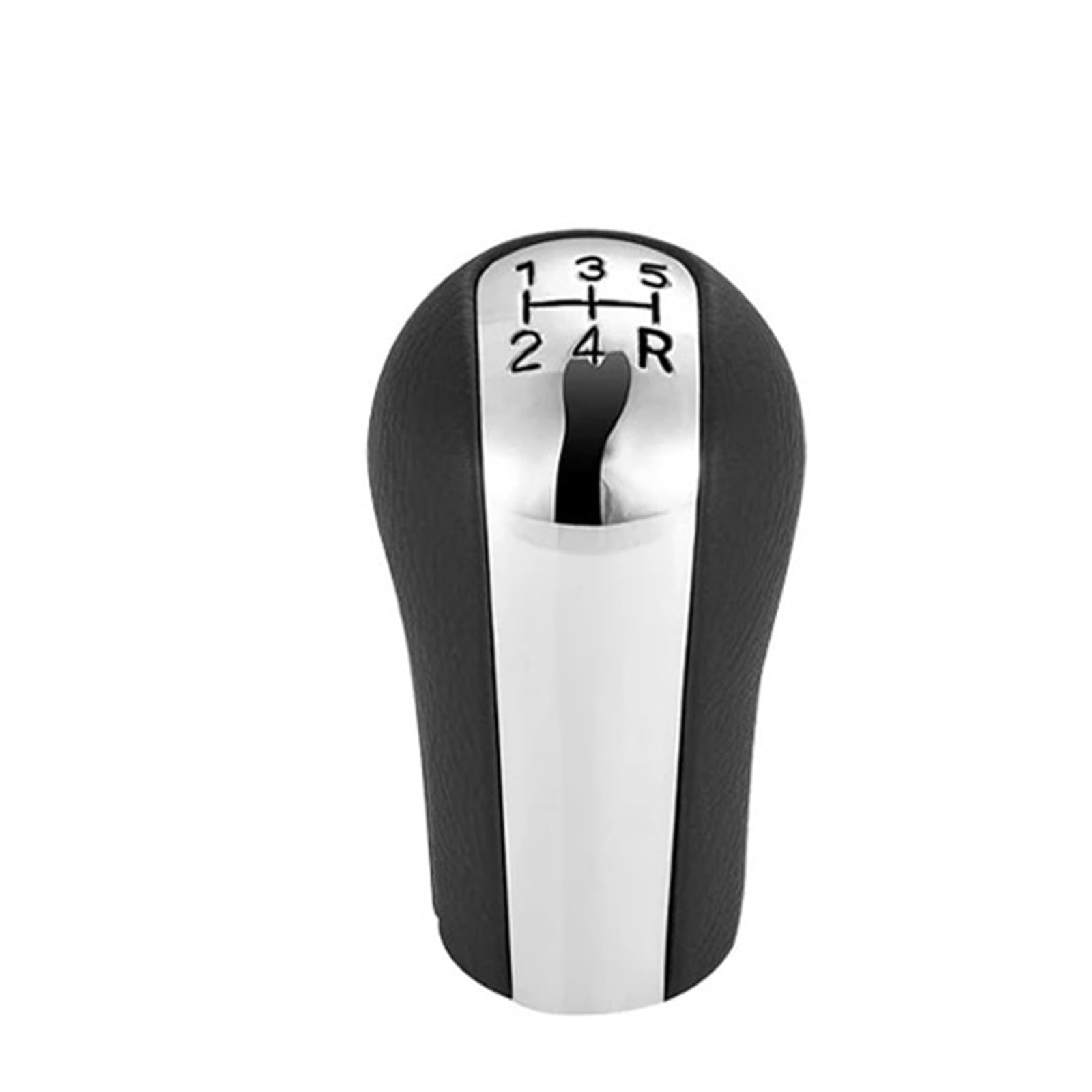 Sauanmnktp Silver Font 5 Speed Gearshift Knob For Toyota Aygo 2005-2014 Car Gear Shift Knob Shifter Lever Stick