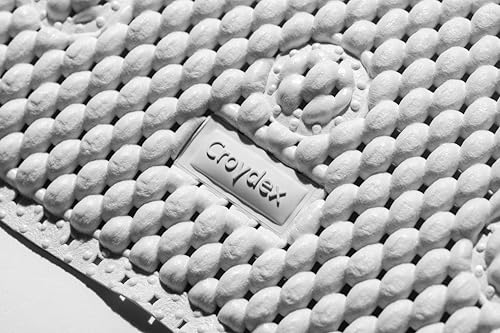 Croydex Teviot Bath Mat Non Slip Anti Mould - White PVC Medium Mat with Cushioned Vinyl Air Cell Technology, Hygiene 'n' Clean Treatment, Pressure Relief Design, Secure Grip Suction Cups (70 x 35cm) - Image 4