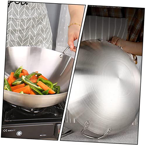 Wok de acero inoxidable Alipis con fondo redondo miniatura 4