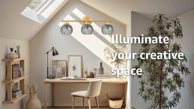 Image of Modern 3 Lights Wall Sconce Lighting, Vintage Bathroom Light Fixtures Gold Vanity Light, Farmhouse Green Glass Wall Lamp, Porch Wall Mount Light for Mirror Living Room Bedroom