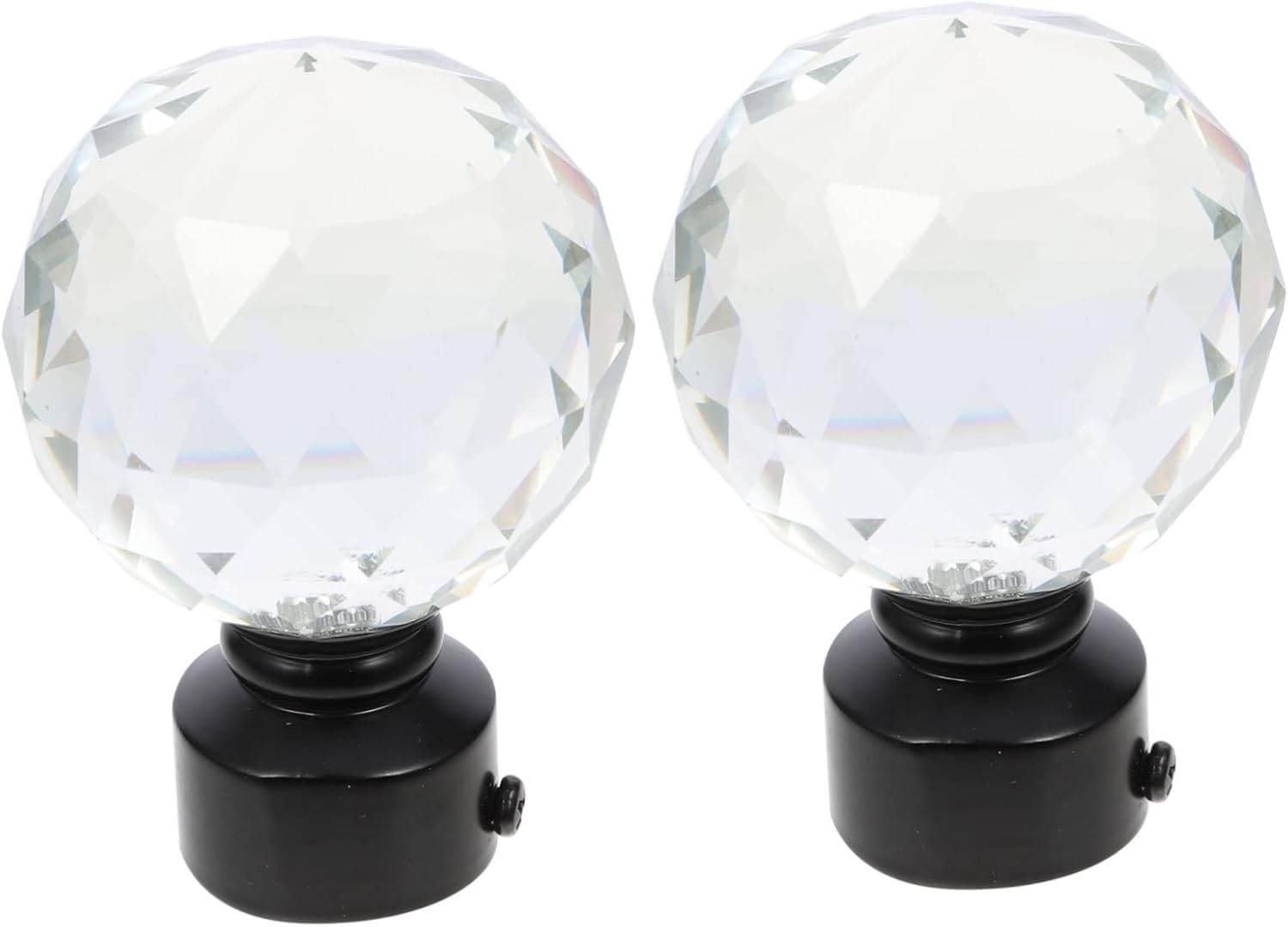 2pcs Curtain Rod Head Plug Black Fittings Decorative Ends for Home Use Simple Retro Design Curtain Accessories for Bedroom Apartment Dorm Decor