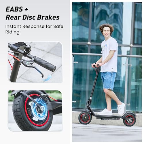 Electric Scooter, 28/22 Miles Range, 28/23 MPH Speed, 10″