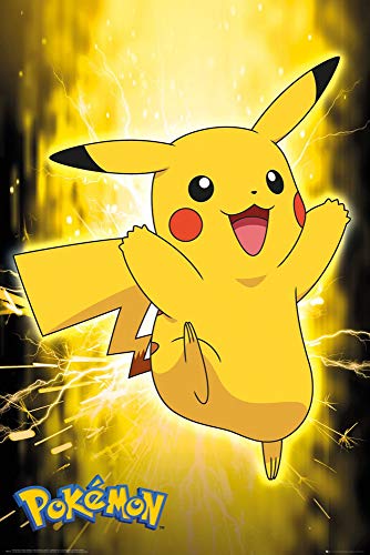 Close Up Pokémon - Póster de Pikachu Neon (61 x 91,5 cm) + 1 póster de la isla Bora Bora