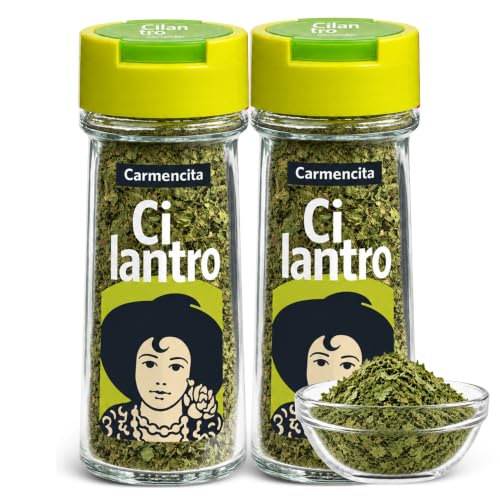 Sazonador Cilantro Hoja Carmencita 9 g, Ideal para pescados, tacos y guacamole, Puede contener trazas de apio y soja, Sin Gluten Contiene 2 unidades de 9 g