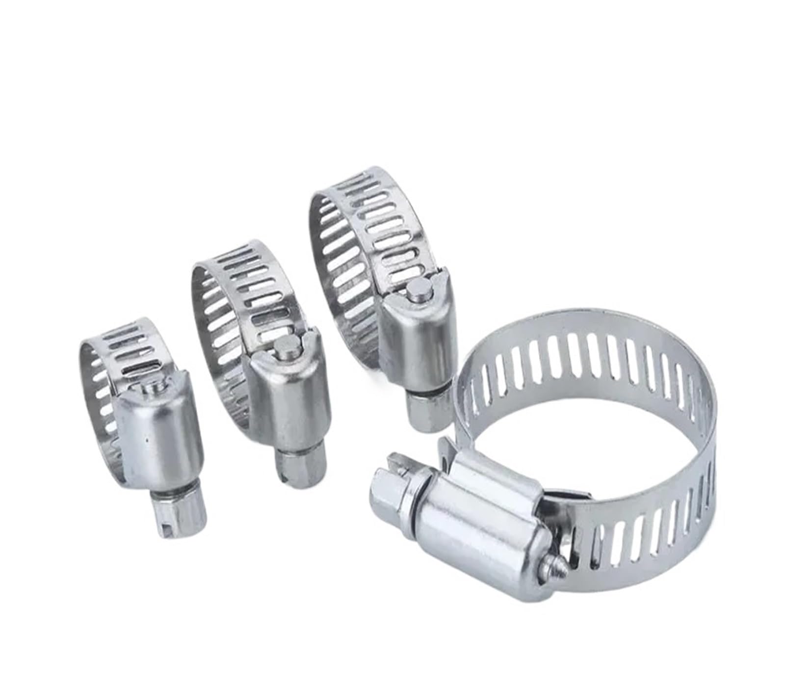 Klipsy do węża 5 szt. 304 zacisk rurowy ze stali nierdzewnej podkładka rura obręcz zaciski podkładki 6 mm-57 mm zakres (21 mm-38 mm)