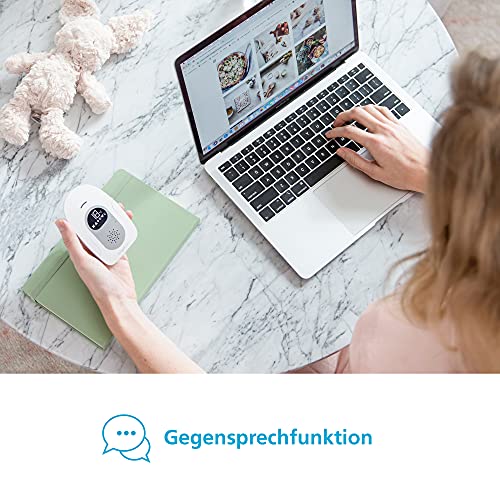 Angelcare SmartSensor Pro 2, 2-in-1 Überwachung: Audio + Bewegung mit Wireless Sensormatten, Raumtemperaturanzeige