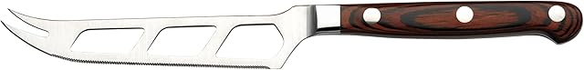 Rockingham Forge 18/10 Stainless Steel Soft Cheese Knife with Riveted Wooden Rosewood Handles CHK-8034
