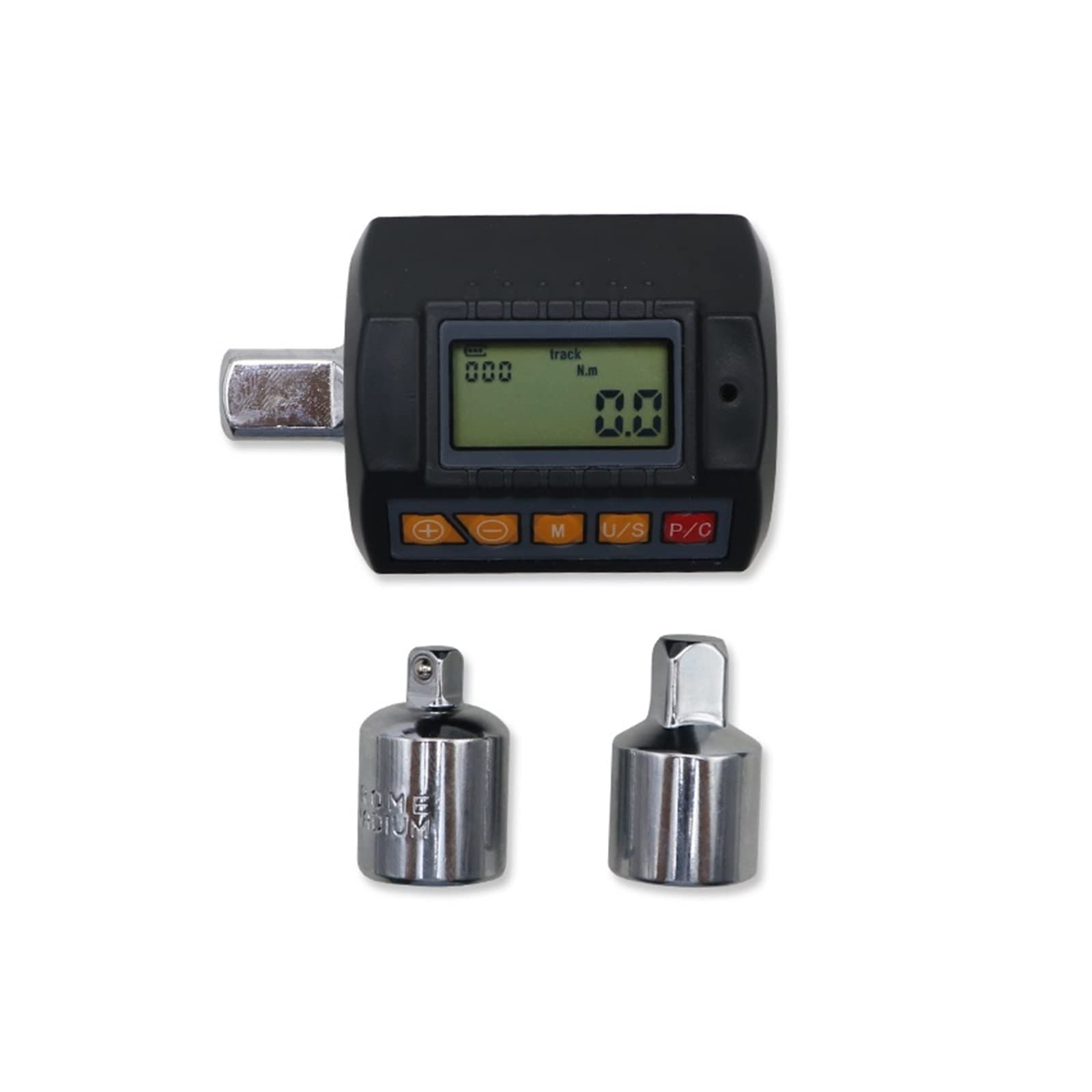 Adattatore di coppia, Misuratore di coppia digitale 1/2 regolabile for riparazione auto di biciclette Adattatore di coppia digitale Misuratore di coppia elettronico Utensili manuali(20-200 N.m)