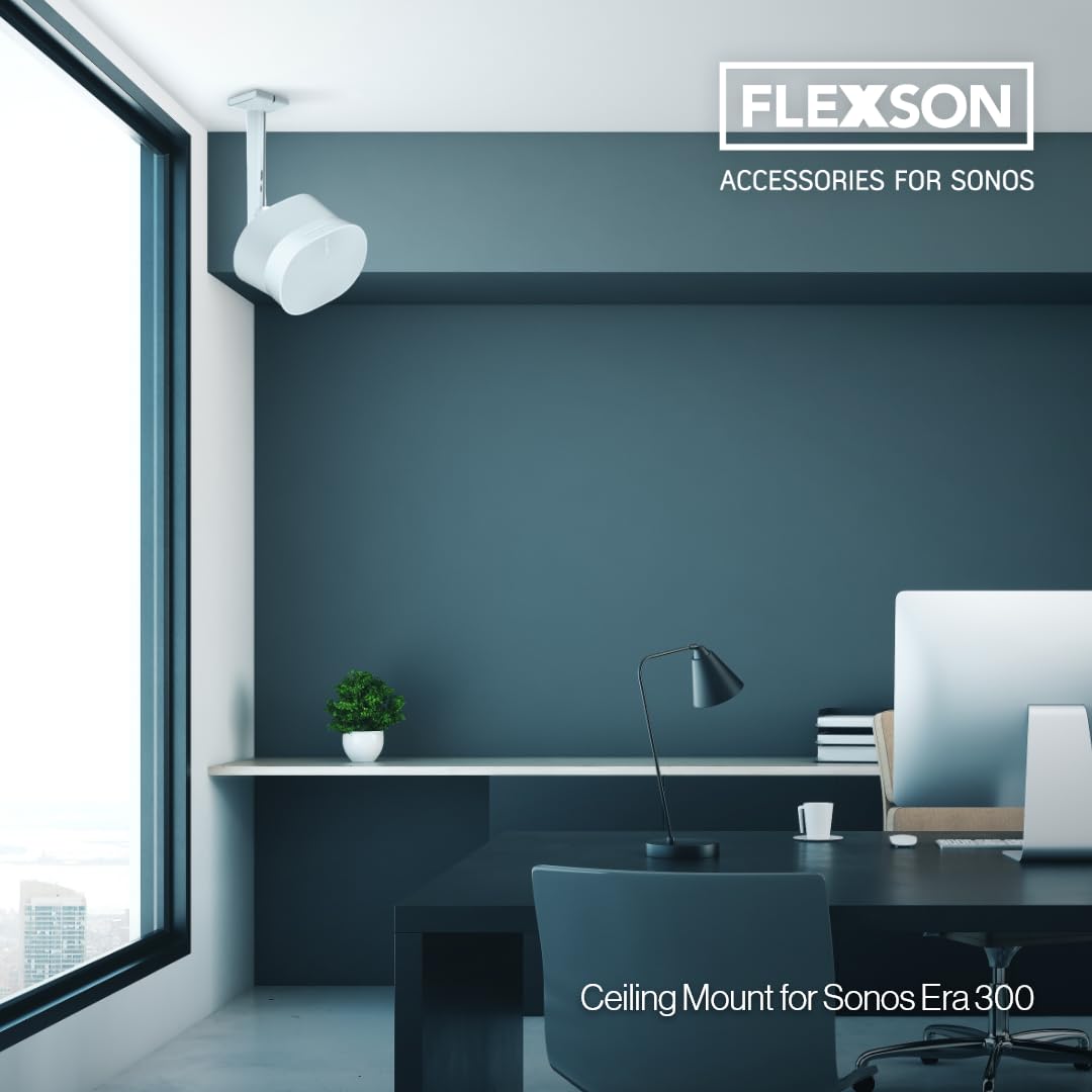Amazon | Flexson 天井マウント Era 300用 (ホワイト、シングル