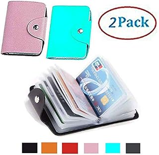Transparent Plastic Credit Card Holder Protector Sleeve Unisex 2 pack