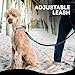 Black Rhino - Premium Hands Free Dog Leash for Running Walking Jogging & Hiking - Adjustable Length Dual Handle Bungee Leash Medium – Large Dogs Neoprene Padded Handles - Running Pouch Included Aqua