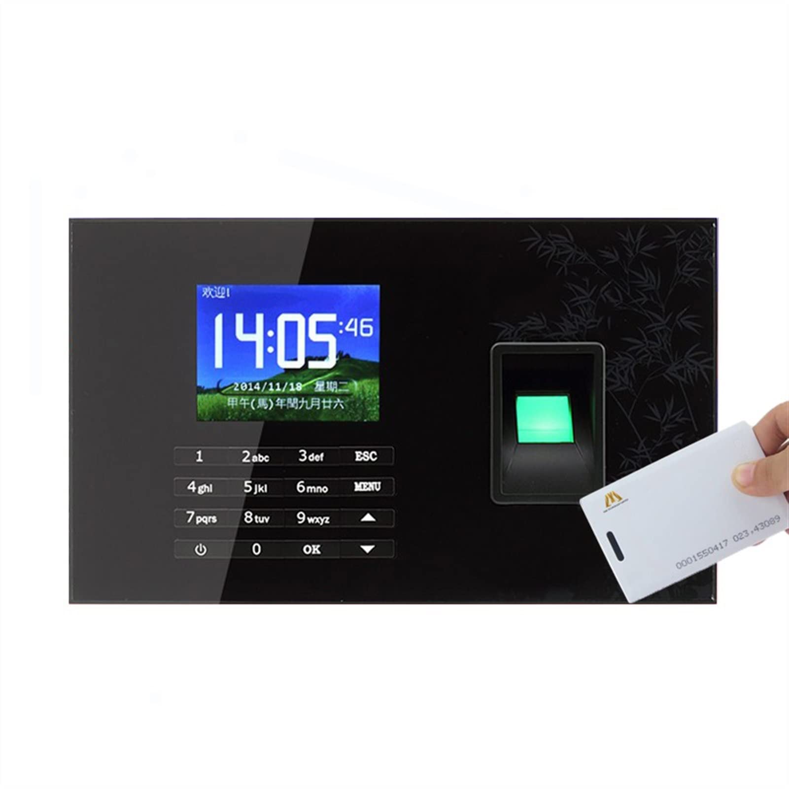 Mthckxjbsuz Nero Clocking In Machine, A-C051 Biometric Fingerprint Time Attendance Built In Rfid Card Reader With Tcp/Ip P2p Fingerprint Time Clock Recorder