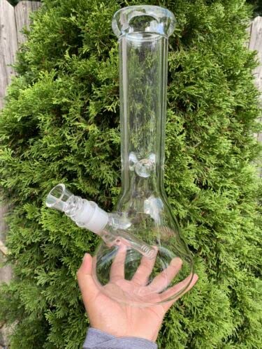 Inara Creation 12 Inch Toughened Glass Water Smoking Pipe Bong (Special downstem with Slits & Detachable Bowl for Smoothness)