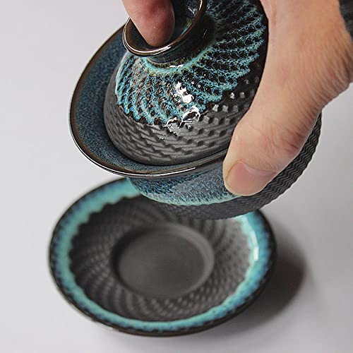 Gaolinci Kiln Glazed Jianzhan Gaiwan