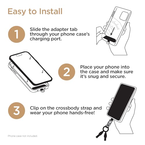 Sangle de téléphone 2 en 1 avec câble de charge USB-C intégré HyperGear