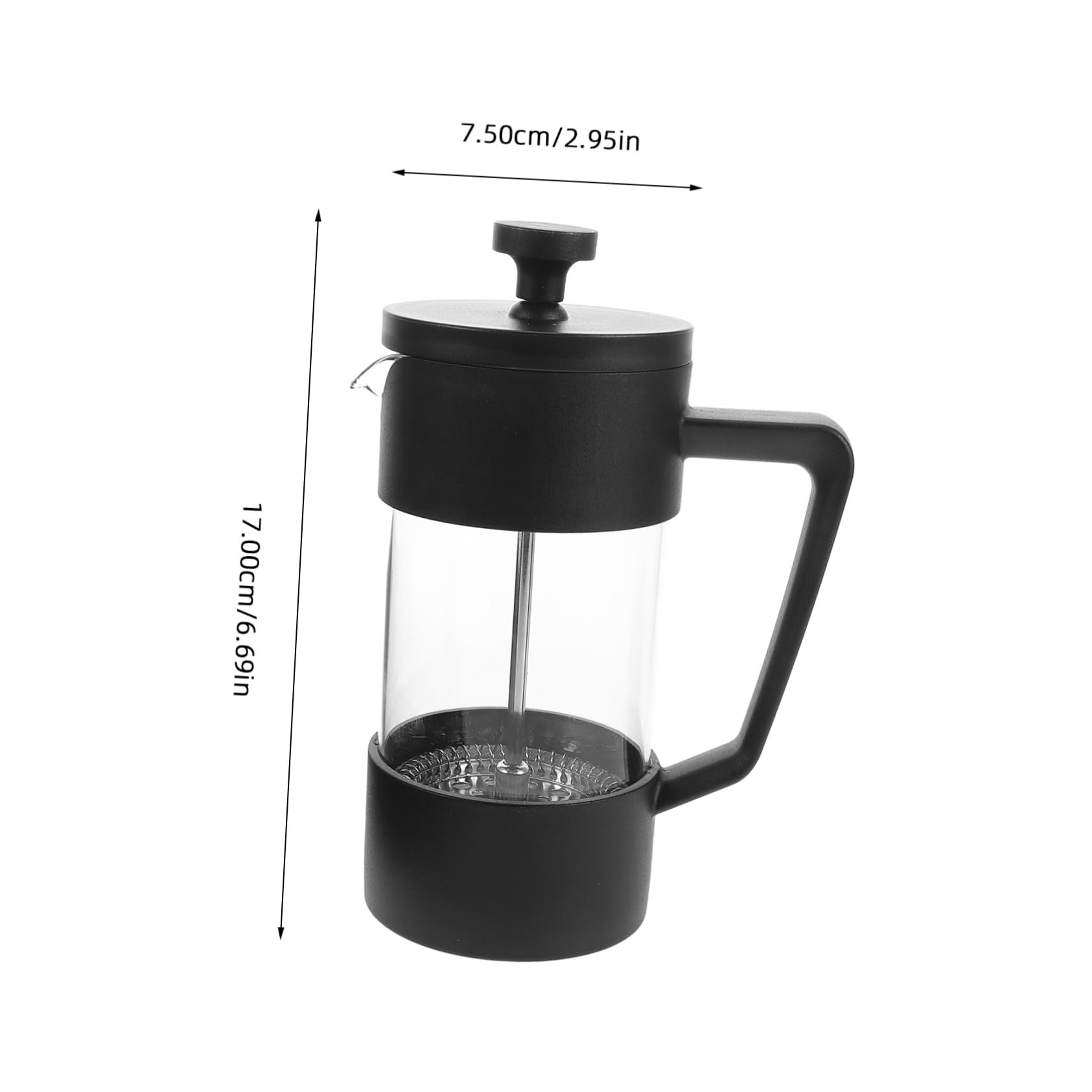 VILLCASE Borosilicate Glass Coffee Maker Cold Brew for Kitchen Travel and Camping Final Flavor Extraction