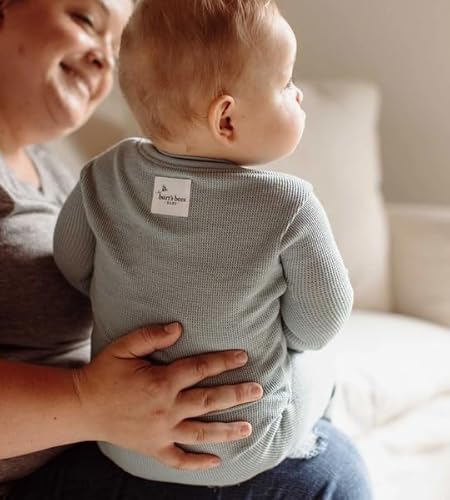 Burt'S Bees Baby LY31160-MTB-12M Unisex Baby Sleeper, Honeysoft Pajamas, One-Piece Zip-Up Footie Pj thumb #3