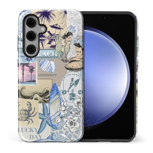Coque Samsung S24 FE antichoc double couche rigide motif océan