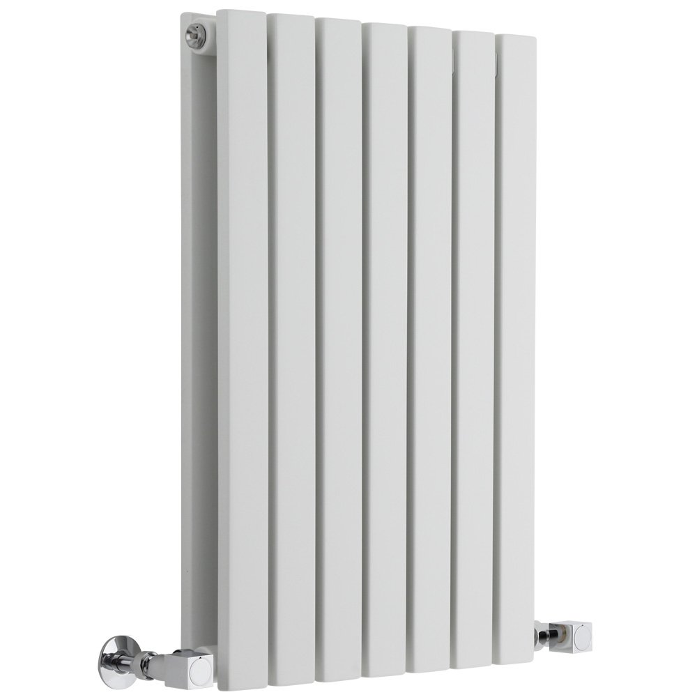 Milano White Capri Horizontal Double Flat Panel Radiator - 635Mm X 413Mm