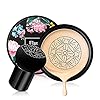 Ownest Mushroom Head Air Cushion BB Cream, Concealer Lasting Nude Makeup Moisturizing Pigment CC Liquid Foundation, Even Skin Tone Makeup Base Primer-Natural